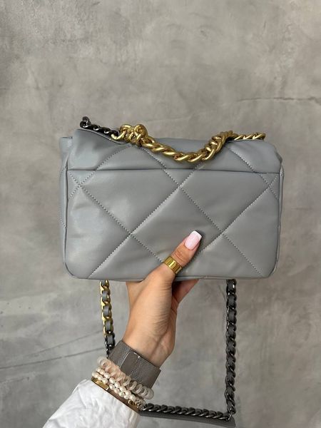 Chanel 19 Large Handbag Blue/Gold [магніт коробка] pr88424 фото