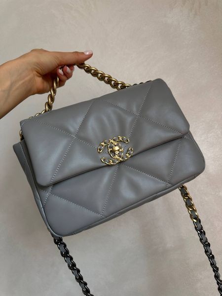 Chanel 19 Large Handbag Blue/Gold [магніт коробка] pr88424 фото