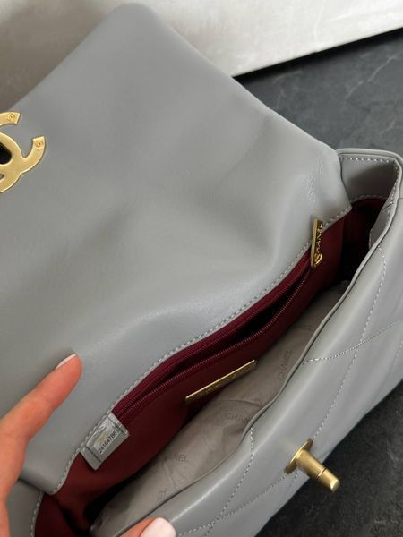 Chanel 19 Large Handbag Blue/Gold [магніт коробка] pr88424 фото
