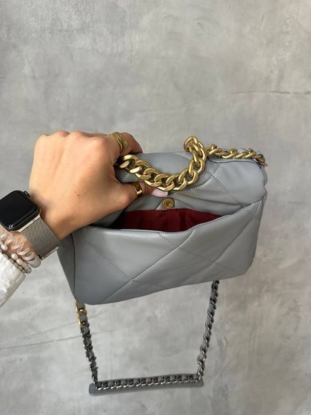Chanel 19 Large Handbag Blue/Gold [магніт коробка] pr88424 фото