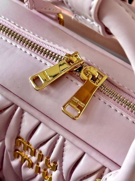 Miu Miu Arcadie Matelass&eacute; Nappa Leather Bag Pink [ориг коробка] miu3505 фото