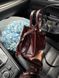 Prada Medium Leather Handbag Burgundy pr00116 фото 10
