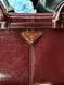 Prada Medium Leather Handbag Burgundy pr00116 фото 7