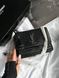 Yves Saint Laurent Medium Sunset in Smooth Leather Black/Silver Snake Skin магнітна коробка pr5102 фото 11