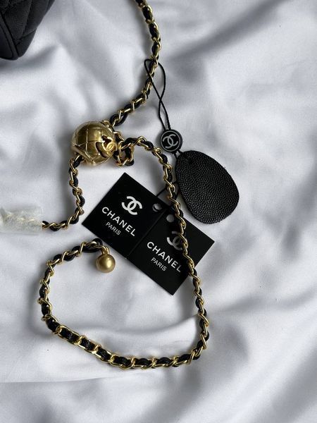 Chanel Classic Black Lambskin Pearl Crush Vanity Bag Текстурна шкіра [оригінальна коробка] pr2075 фото