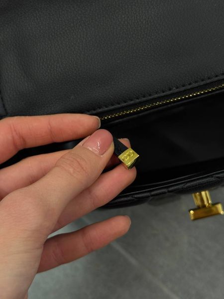 Christian Dior Small Dior Caro Bag Black Supple Cannage Calfski [оригінальна коробка] pr09989 фото