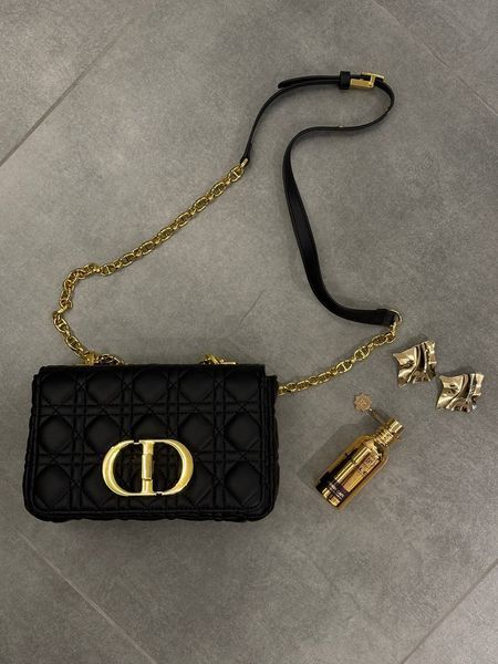 Christian Dior Small Dior Caro Bag Black Supple Cannage Calfski [оригінальна коробка] pr09989 фото