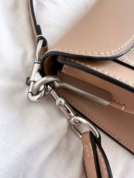 Coach Tabby Shoulder Bag In Signature Canvas Beige pr0008 фото