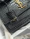 Yves Saint Laurent Medium Sunset in Smooth Leather Black/Silver Snake Skin Коробка ОРИГІНАЛ pr5103 фото 3