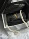 Yves Saint Laurent Medium Sunset in Smooth Leather Black/Silver Snake Skin Коробка ОРИГІНАЛ pr5103 фото 1