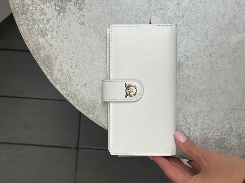 Гаманець Pinko Leather Wallet White 88172 фото