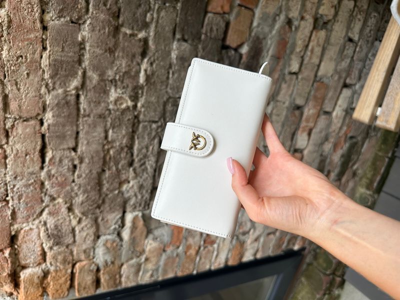 Гаманець Pinko Leather Wallet White 88172 фото