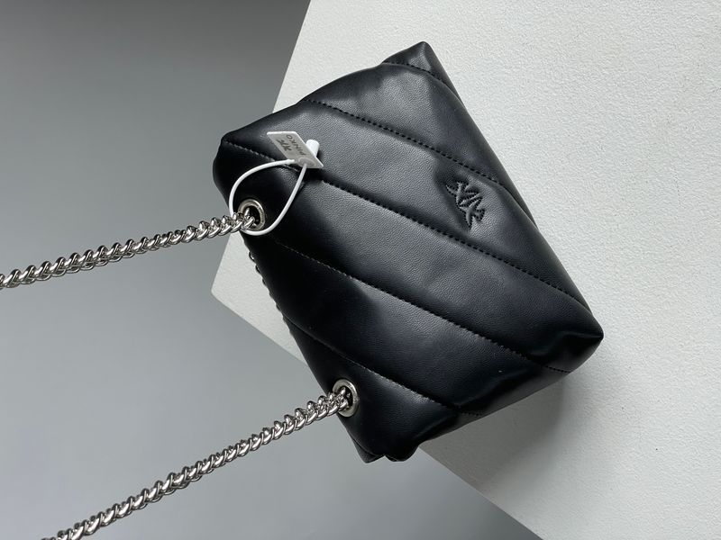 Pinko Baby Love Bag Puff Maxi Quilt Black/Silver  99209 фото