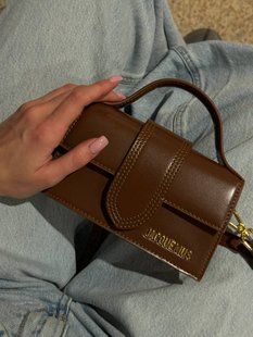 Jacquemus Le Bambino Small Handbag With Adjustable Crossbody Brown pr1059 фото