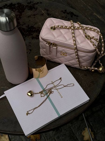Chanel Classic Powder Lambskin Pearl Crush Vanity Bag Gold [оригінальна коробка] pr2081 фото
