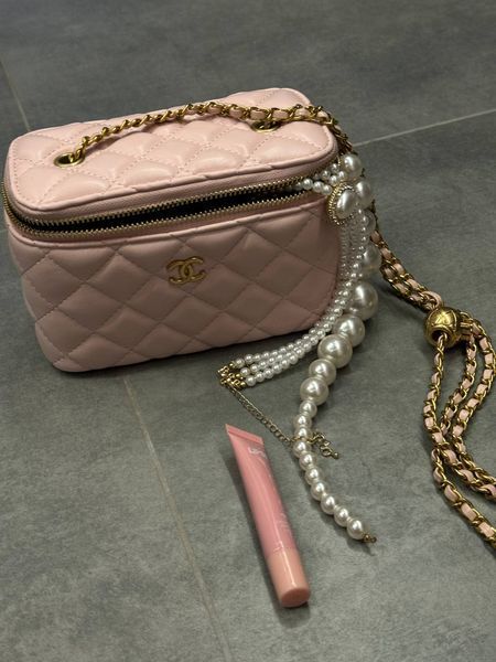 Chanel Classic Powder Lambskin Pearl Crush Vanity Bag Gold [оригінальна коробка] pr2081 фото