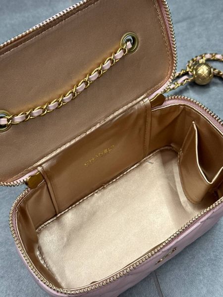 Chanel Classic Powder Lambskin Pearl Crush Vanity Bag Gold [оригінальна коробка] pr2081 фото