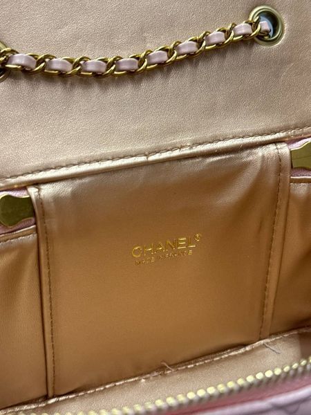 Chanel Classic Powder Lambskin Pearl Crush Vanity Bag Gold [оригінальна коробка] pr2081 фото