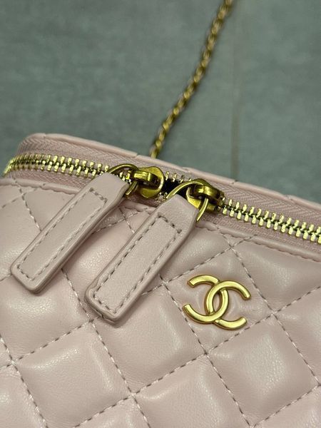 Chanel Classic Powder Lambskin Pearl Crush Vanity Bag Gold [оригінальна коробка] pr2081 фото