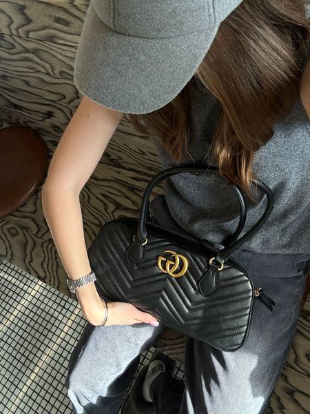 Gucci Marmont medium top handle bag [коробка магніт] g0799 фото