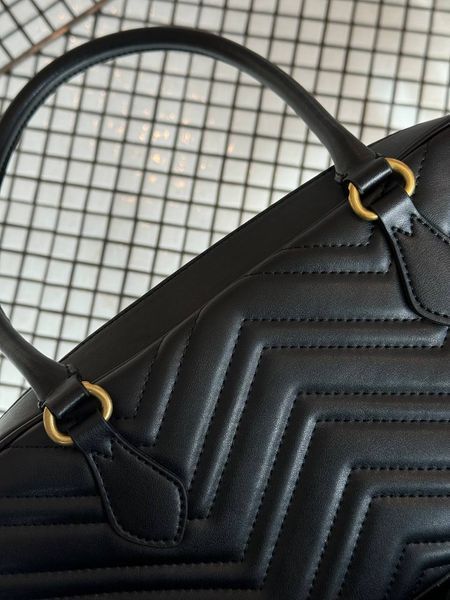 Gucci Marmont medium top handle bag [коробка магніт] g0799 фото