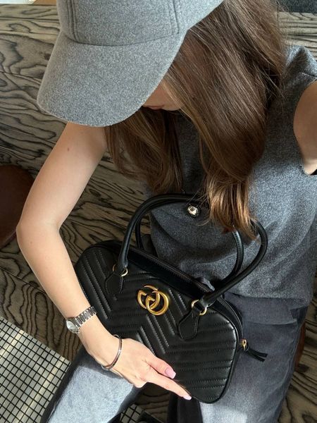 Gucci Marmont medium top handle bag [коробка магніт] g0799 фото