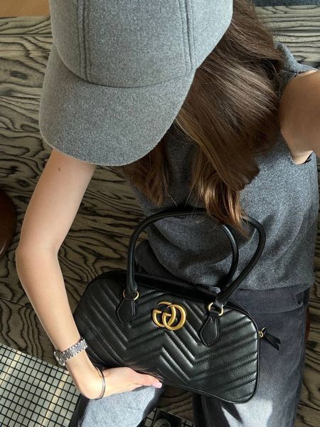 Gucci Marmont medium top handle bag [коробка магніт] g0799 фото