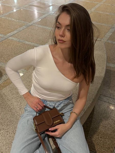 Jacquemus Le Bambino Small Handbag With Adjustable Crossbody Brown pr1059 фото