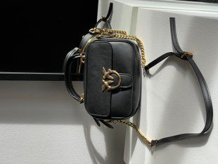 Pinko Square Simply Mini Calfskin Bag 99102 фото