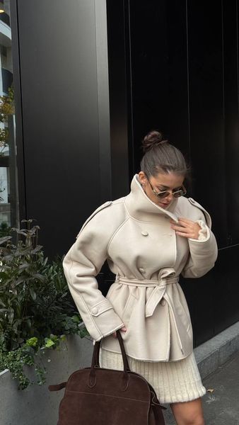 Дублянка-тренч shearling trench мф.2300 фото