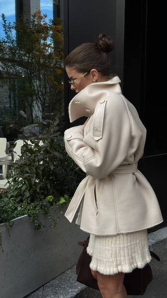 Дублянка-тренч shearling trench мф.2300 фото