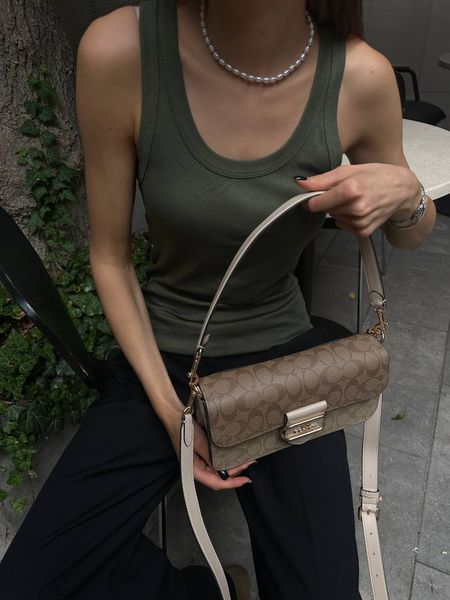 Coach Morgan Shoulder Bag Milk/Beige pr27761 фото
