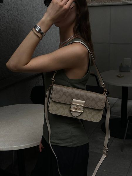 Coach Morgan Shoulder Bag Milk/Beige pr27761 фото