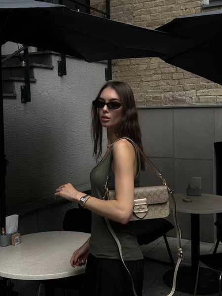 Coach Morgan Shoulder Bag Milk/Beige pr27761 фото