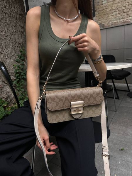 Coach Morgan Shoulder Bag Milk/Beige pr27761 фото