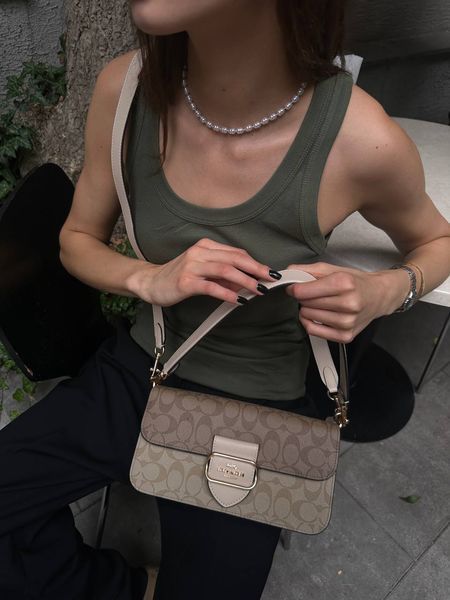 Coach Morgan Shoulder Bag Milk/Beige pr27761 фото