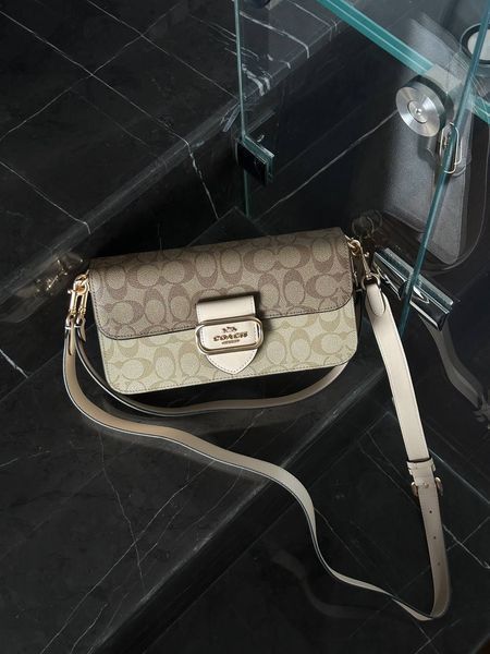 Coach Morgan Shoulder Bag Milk/Beige pr27761 фото