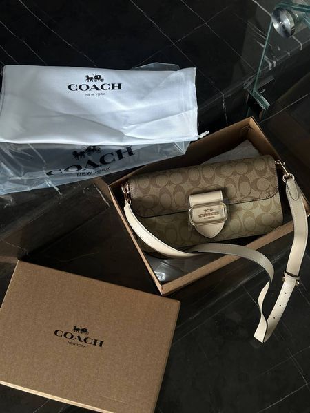 Coach Morgan Shoulder Bag Milk/Beige pr27761 фото