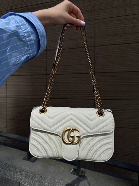 Gucci Marmont Shoulder Bag WHITE [магнітна коробка] pr0112 фото