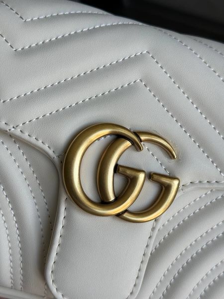 Gucci Marmont Shoulder Bag WHITE [магнітна коробка] pr0112 фото