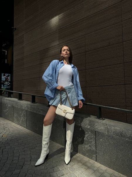 Gucci Marmont Shoulder Bag WHITE [магнітна коробка] pr0112 фото