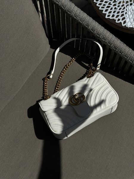 Gucci Marmont Shoulder Bag WHITE [магнітна коробка] pr0112 фото