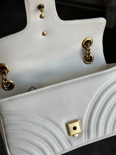 Gucci Marmont Shoulder Bag WHITE [магнітна коробка] pr0112 фото