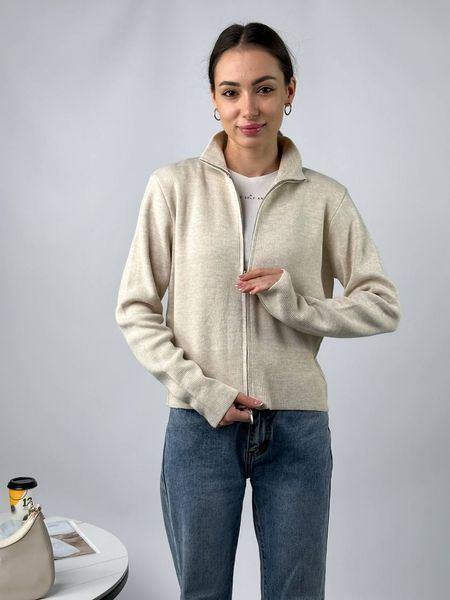 Сучасна кофтинка на блискавці з мінімалістичним дизайном та елегантною посадкою 0105 фото
