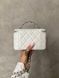 Chanel Classic Black Lambskin Pearl Crush Vanity Bag Milk/Silver[оригінальна коробка] pr01133 фото 14