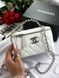 Chanel Classic Black Lambskin Pearl Crush Vanity Bag Milk/Silver[оригінальна коробка] pr01133 фото 8