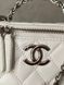 Chanel Classic Black Lambskin Pearl Crush Vanity Bag Milk/Silver[оригінальна коробка] pr01133 фото 16