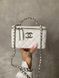 Chanel Classic Black Lambskin Pearl Crush Vanity Bag Milk/Silver[оригінальна коробка] pr01133 фото 11