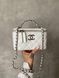 Chanel Classic Black Lambskin Pearl Crush Vanity Bag Milk/Silver[оригінальна коробка] pr01133 фото 12