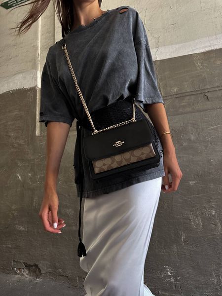 Coach Mini Klare Crossbody in Signature Canvas Black/Brown [оригінальна брендована коробка] pr0067 фото